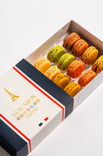 Assorted Classic Macaron Box - 12 Pack