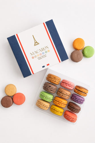 Assorted Viariety Macaron Box - 12 Pack
