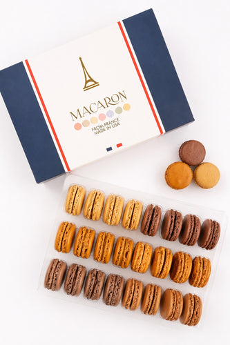 Assorted Chocolates Macaron Box - 24 Pack