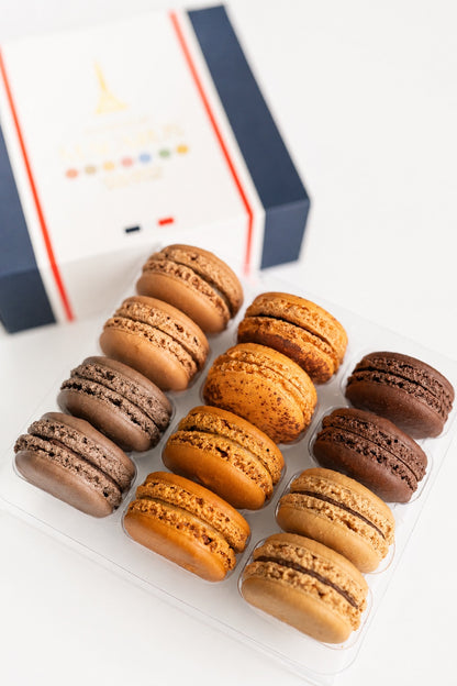 Assorted Chocolates Macaron Box - 12 Pack