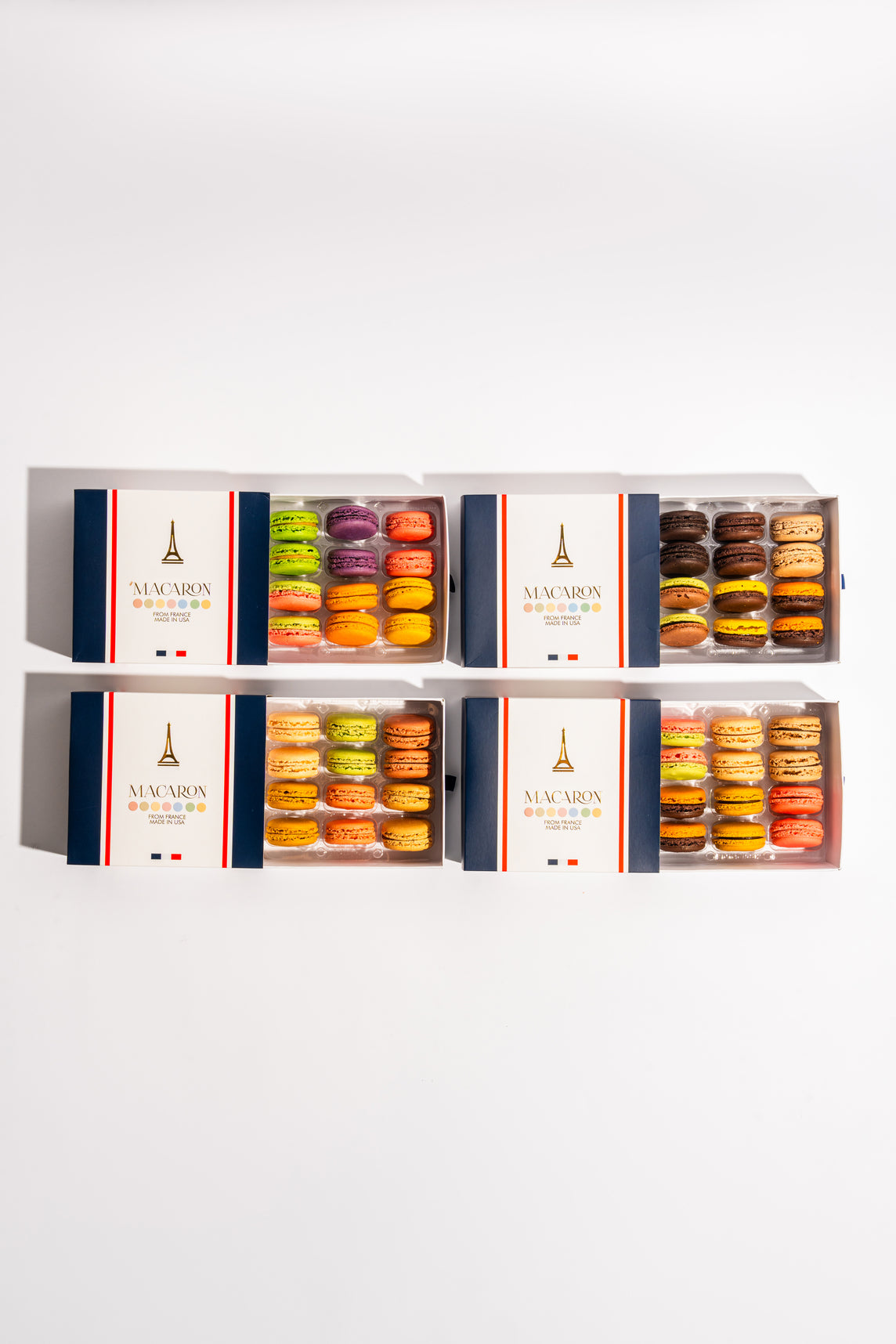 24 Pack Assorted French Macaron Box | Macarons online | La