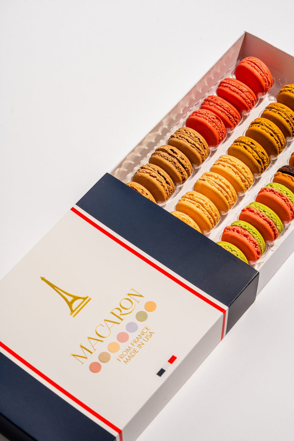 Triangular Macaron Box 24 Pack Assorted French Macaron Box | Macarons online | La Manufacture ...