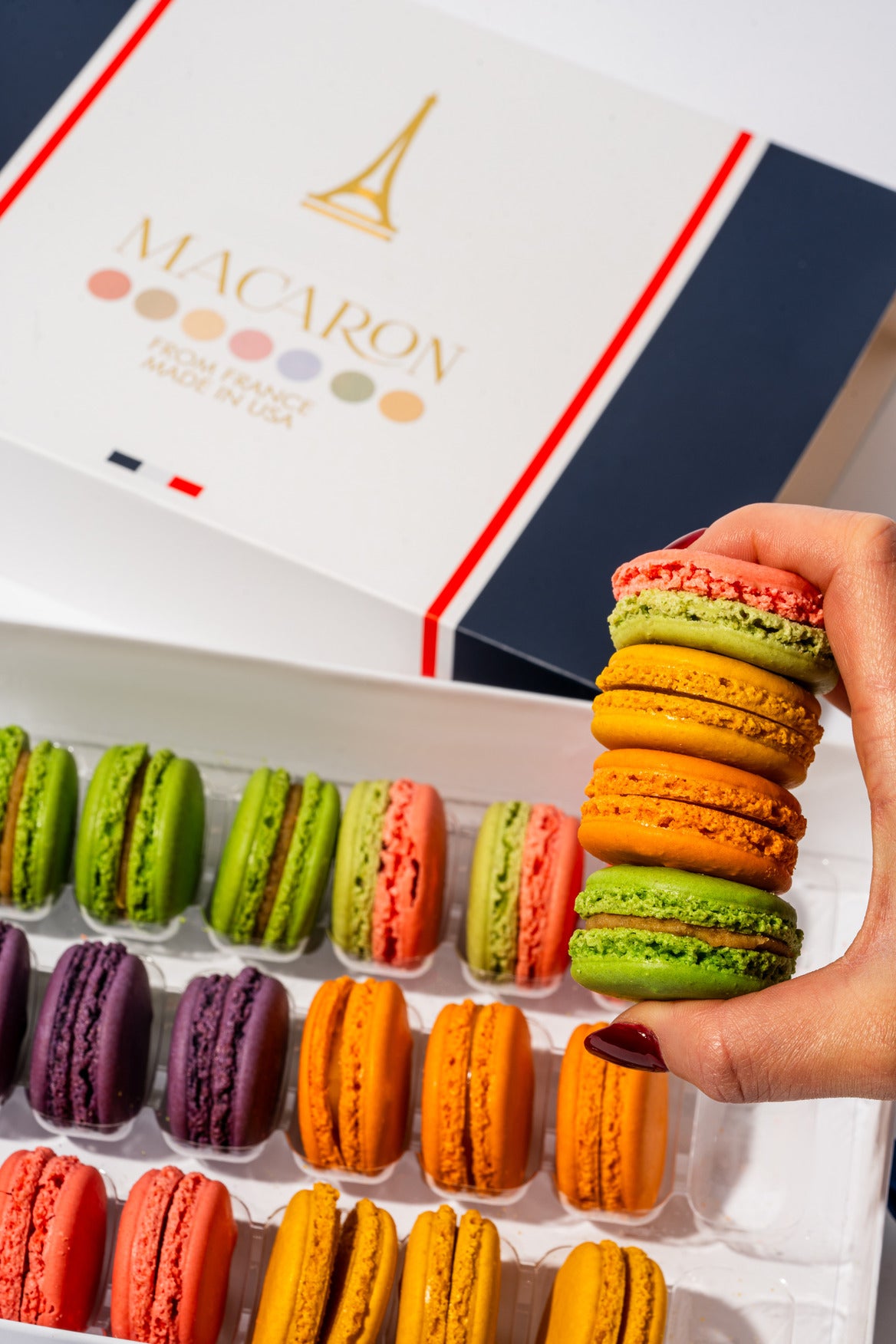 24 Pack Fruit Macaron Box | Macarons online | La Manufacture Du