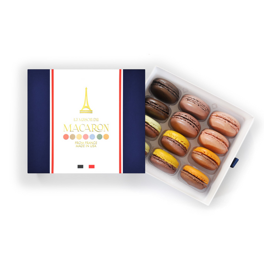 Chocolate Lover's Macaron Box - 12 Pack