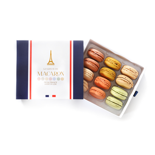 Assorted Classic Macaron Box - 12 Pack