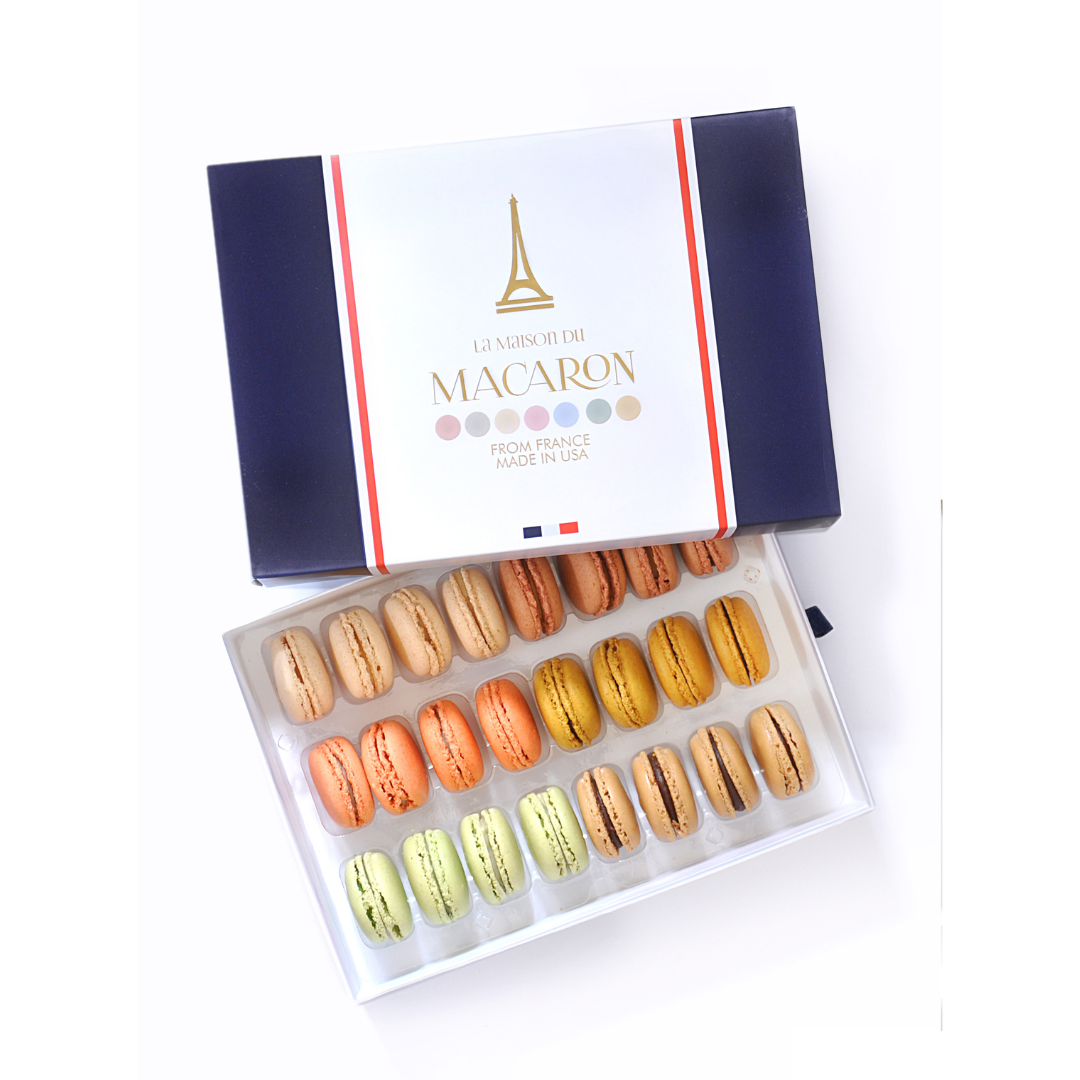 Assorted Classic Macaron Box - 24 Pack