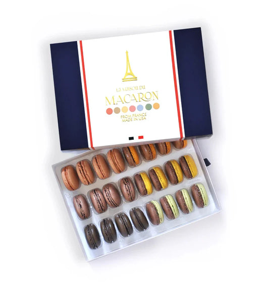 Chocolate Lover's Macaron Box - 24 Pack